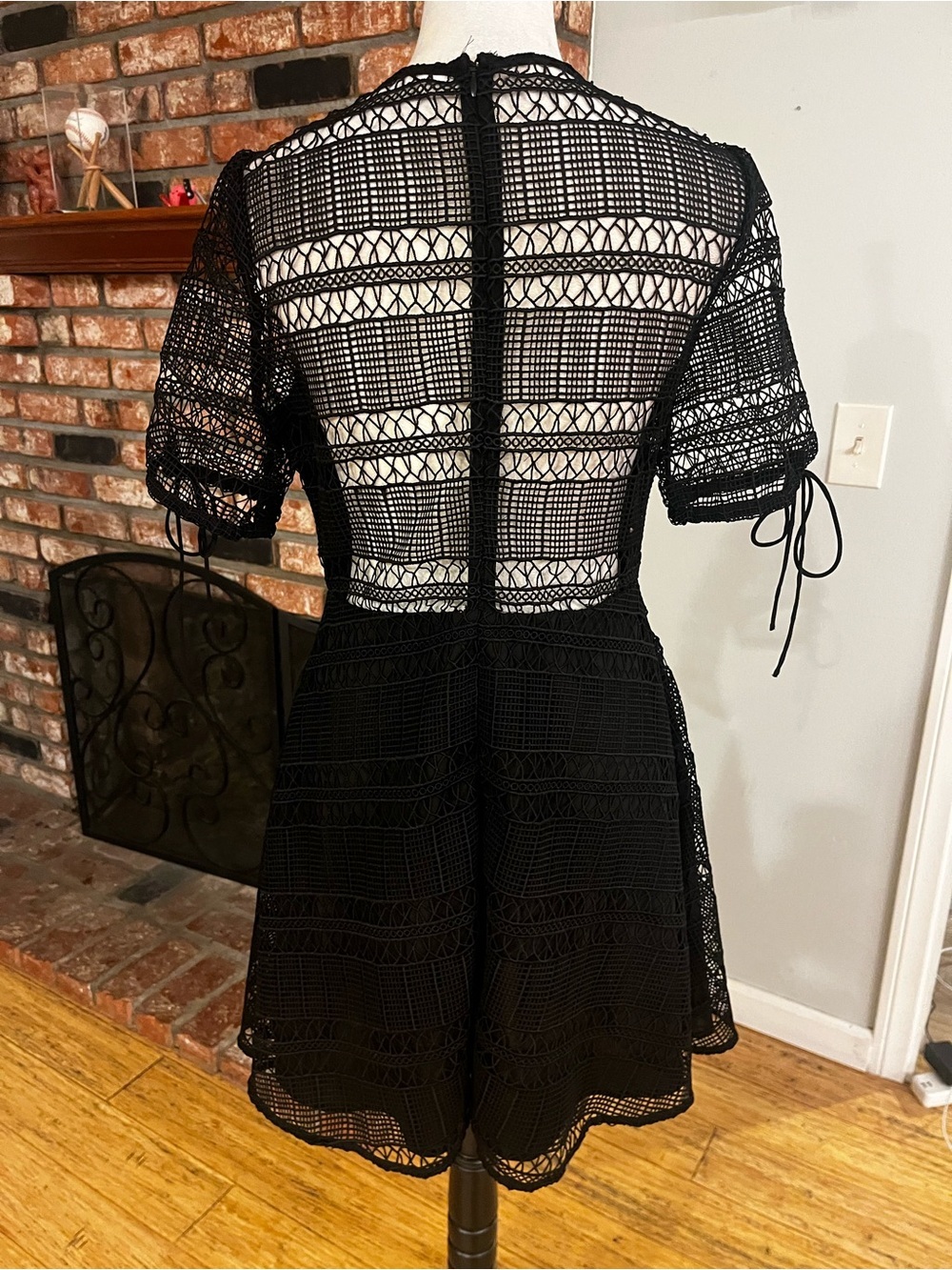 Tularosa $238 PTP 18 Eden Lace Dress in Black - Picture 6 of 8